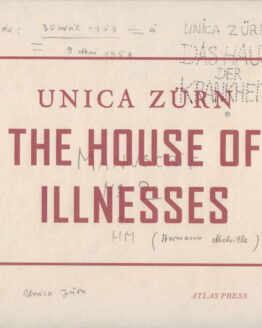 Unica Zürn <br>THE HOUSE OF ILLNESSES